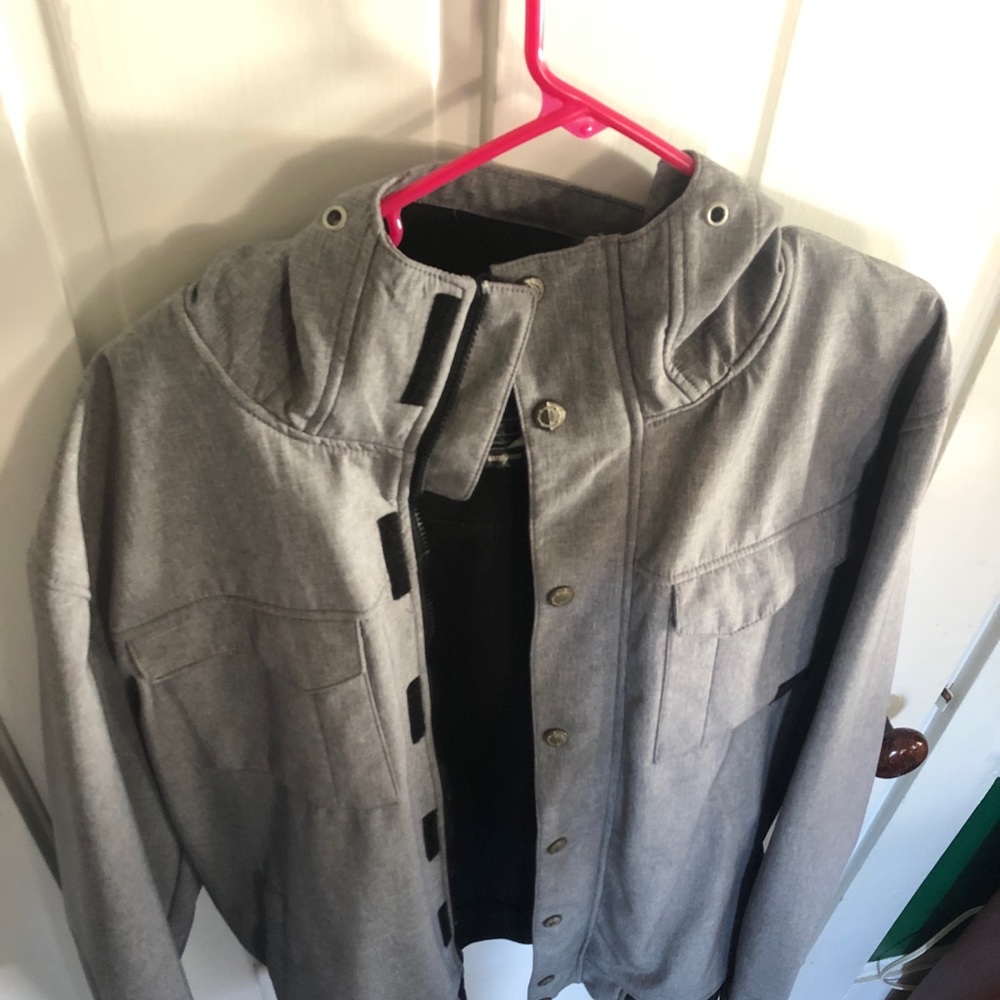 XL EMPYRE Grey Mens Waterproof Jacket
